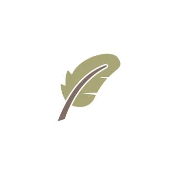 Feather icon on background for graphic and web design. Creative illustration Stock Illustration