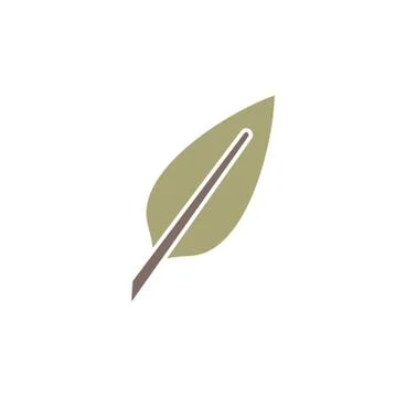 Feather icon on background for graphic and web design. Creative illustration Stock Illustration