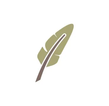 Feather icon on background for graphic and web design. Creative illustration Stock Illustration