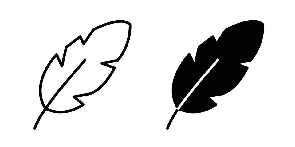 Feather icon bundle for website design projects Stock Illustration