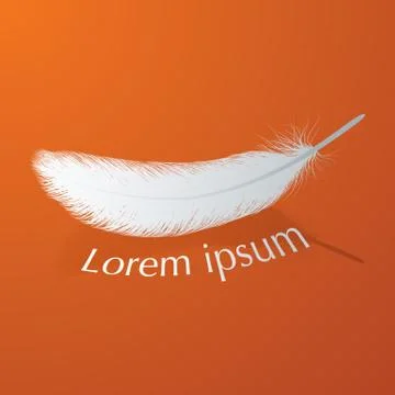 Feather icon.. Stock Illustration