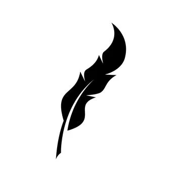 Feather icon Illustrazione stock
