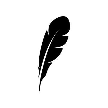 Feather icon Illustrazione stock