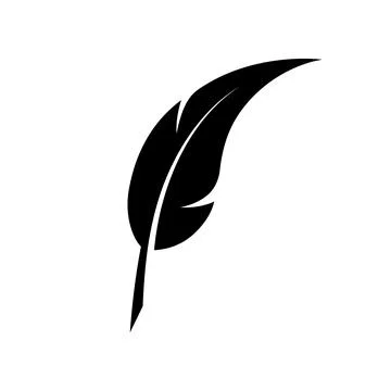 Feather icon Illustrazione stock
