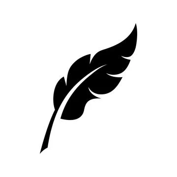 Feather icon Illustrazione stock