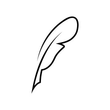 Feather icon Illustrazione stock