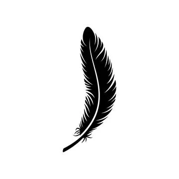 Feather icon Illustrazione stock