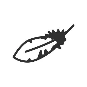 Feather icon template. Stock Illustration