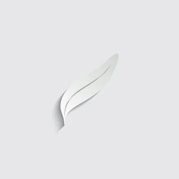 Feather  icon vector  illustration isolated on white background Stock Illustration