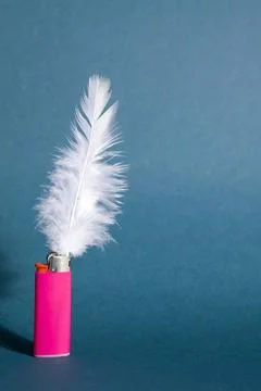 Feather lighter Stock Photos