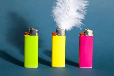 Feather lighter Stock Photos