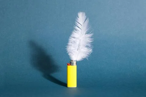 Feather lighter Stock Photos