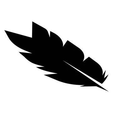 Feather logo vector design Stock Illustration