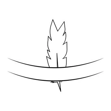 Feather logo vector design Stock Illustration