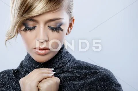 Feather makeup Stock Photos