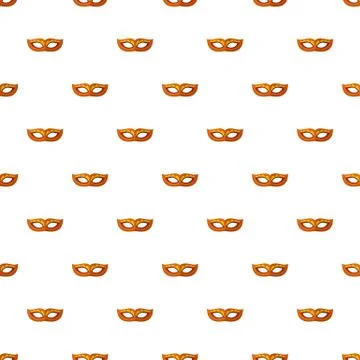 Feather mask pattern seamless vector Illustrazione stock