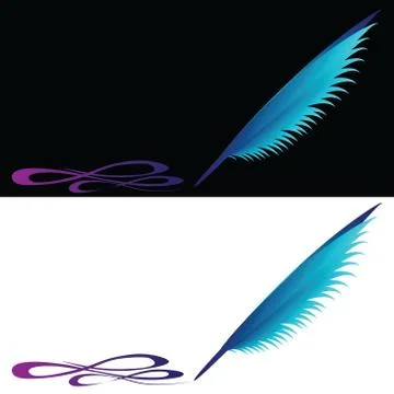 Feather painted Stock Illustration
