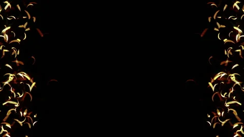 Feather particle glow loop animation Stock Footage 146576110