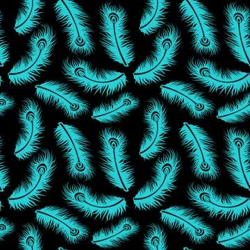 Feather Pattern Design Background Illustration Stock Illustration