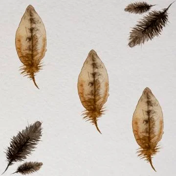 FEATHER PATTERN Stock Illustration