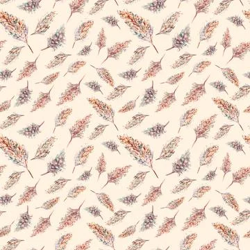 Feather pattern Stock Illustration