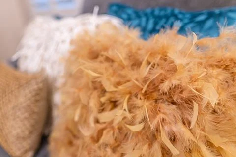 Feather pillow Stock Photos