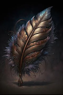 Feather token Stock Illustration