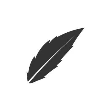 Feather vector design template illustration Иллюстрация