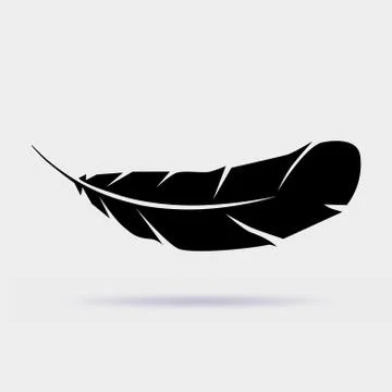 Feather vector icon isolated イラスト素材