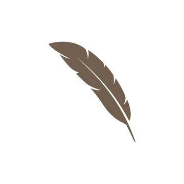 Feather vector icon, pen feather icon in trendy flat style Stock Illustration