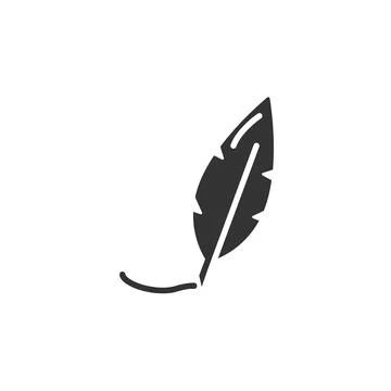 Feather, write icon. Simple vector drawing tools icons for ui and ux, website or Illustrazione stock