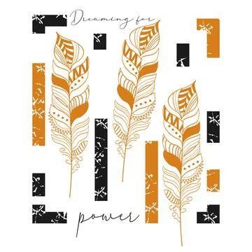 Feathers design Illustrazione stock