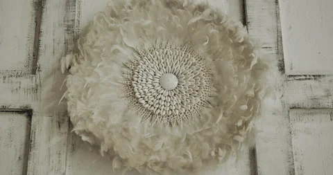 Feathers . Dream catcher  Stock Footage 157737745