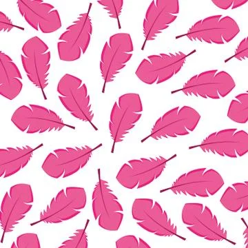 Feathers exotic pattern background Stock Illustration