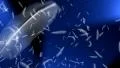 Feathers falling loop against blue HD Footage