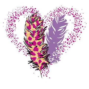 Feathers Illustrazione stock