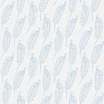 Feathers pattern Stock Illustration