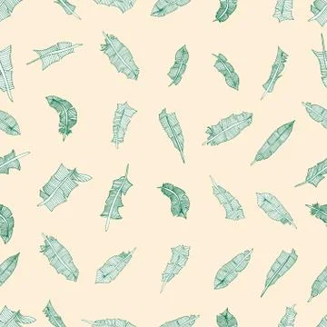 Feathers pattern Illustrazione stock