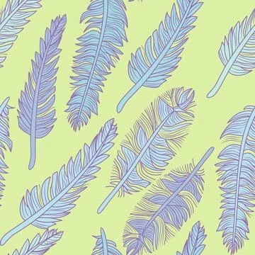 Feathers print Stock Illustration