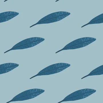 Feathers seamless pattern. Background feather of bird. Illustrazione stock