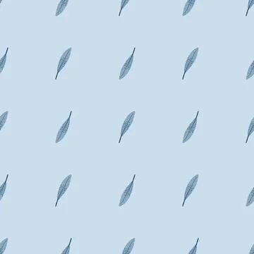 Feathers seamless pattern. Background feather of bird. Stock Illustration