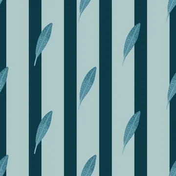 Feathers seamless pattern. Background feather of bird. Stock Illustration