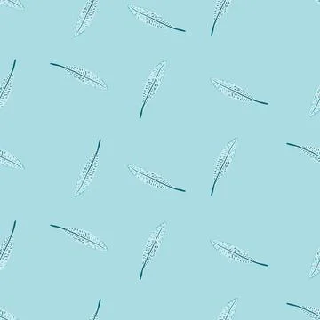 Feathers seamless pattern. Background feather of bird. Illustrazione stock