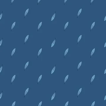 Feathers seamless pattern. Background feather of bird. Stock Illustration