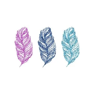 Feathers vector illustration Stock Illustration