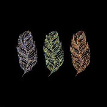 Feathers vector illustration Stock Illustration