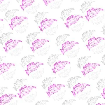 Feathers on white background Stock Illustration