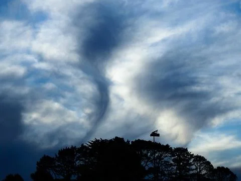 Feathery Shaped Clouds Stock Photos
