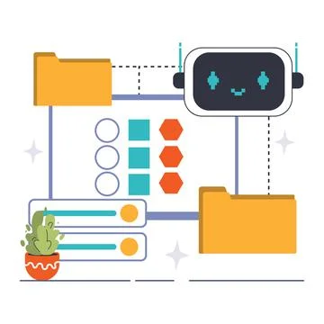 Feature categorization concept. Flat vector illustration Stockillustratie