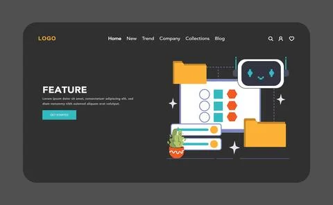 Feature categorization concept. Flat vector illustration Stock Illustration